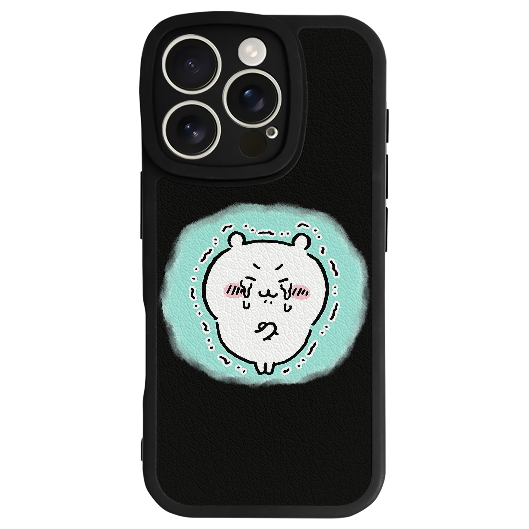 （画像用） ちいかわ ちいかわ Chii-kawa chiikawa 【iPhone 16シリーズ対応】シリコンスマホケース（レザー調） 材質：シリコン